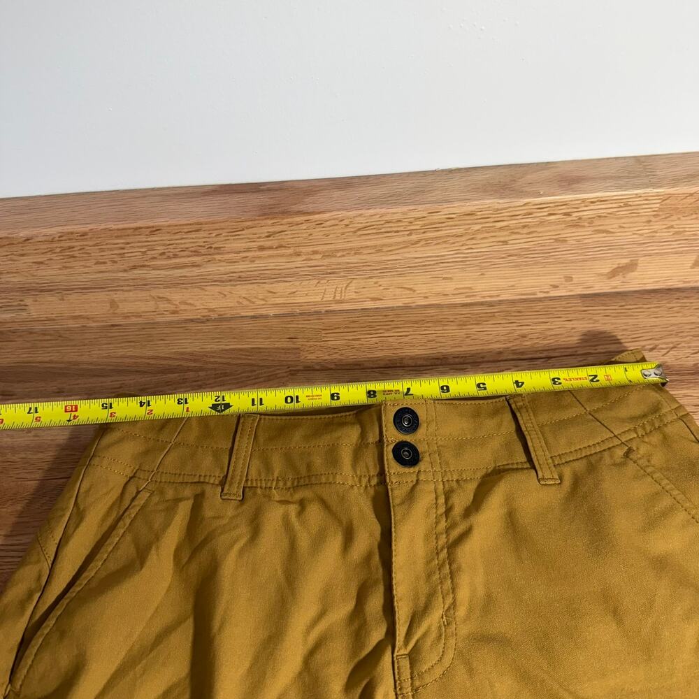 prAna Womens Size 10 Mustard Yellow Khaki Chino Outdoor Hiking Shorts - Picture 6 of 6